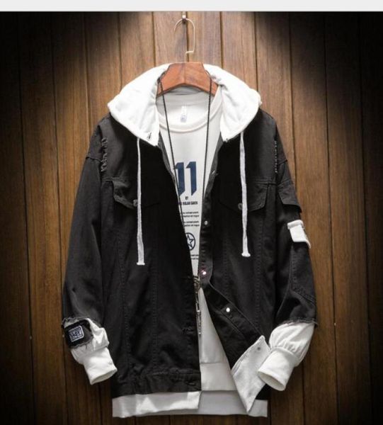 2020 spring and autumn new men039s fashion loose large youth hooded fake two pieces denim jacket jackets outerwear coats98848149908981, Black;brown
2020 spring and autumn new men039s fashion loose large youth hooded fake two pieces denim jacket jackets outerwear coats98848149908981, Black;brown