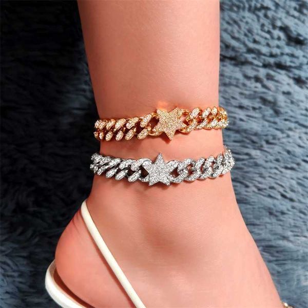 iced out shine rhinestone paved star cuban anklets for women hop bling luxury miami link chain anklet leg foot jewelry 230719, Red;blue
iced out shine rhinestone paved star cuban anklets for women hop bling luxury miami link chain anklet leg foot jewelry 230719, Red;blue