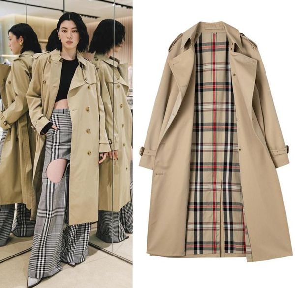 autumn high fashion street womens khaki coats outerwear female classic the long waterloo heritage trench coat panties6791517, Tan;black
autumn high fashion street womens khaki coats outerwear female classic the long waterloo heritage trench coat panties6791517, Tan;black