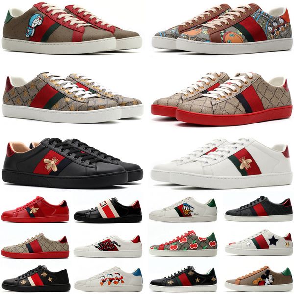 luxury designer shoes mens womens cartoons casual shoe bee genuine leather tiger snake embroidery stripes classic men sneakers, Black
luxury designer shoes mens womens cartoons casual shoe bee genuine leather tiger snake embroidery stripes classic men sneakers, Black