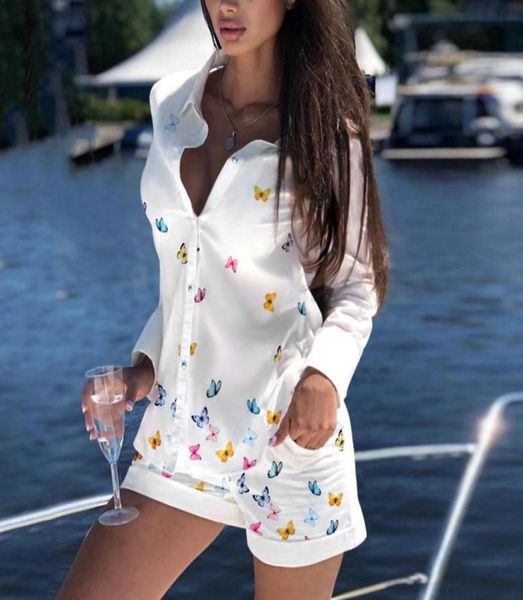 women039s tracksuits women printing long sleeve shorts set buttoned shirt vneck two piece moda mujer 2021 g33534730, Gray
women039s tracksuits women printing long sleeve shorts set buttoned shirt vneck two piece moda mujer 2021 g33534730, Gray