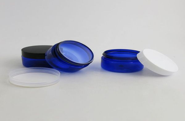 30 x diy 100g travel empty blue cream jar with plastic white black clear lids and pet seal 100ml pet jar cosmetic container8292488
30 x diy 100g travel empty blue cream jar with plastic white black clear lids and pet seal 100ml pet jar cosmetic container8292488
