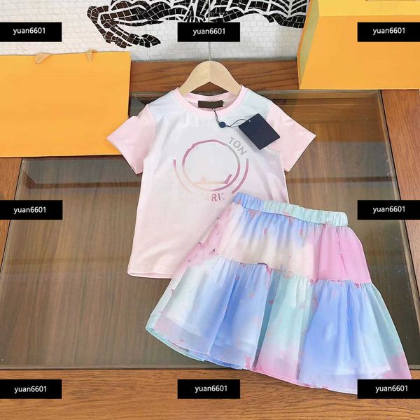 luxury kids clothes child sets baby 2pcs temperament t-shirt and gradient skirt summer outdoors tracksuit size 110-160 cm feb25, White
luxury kids clothes child sets baby 2pcs temperament t-shirt and gradient skirt summer outdoors tracksuit size 110-160 cm feb25, White