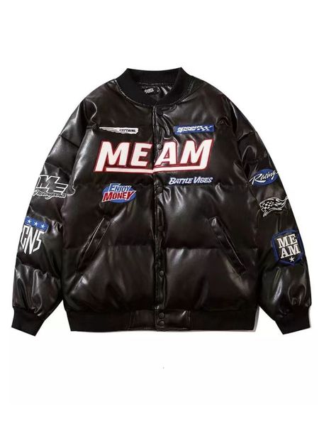 men's jackets high street embroidered letter pu puffer jacket men women y2k hip hop baseball parkas winter thick padded coat warm colle, Black;brown
men's jackets high street embroidered letter pu puffer jacket men women y2k hip hop baseball parkas winter thick padded coat warm colle, Black;brown