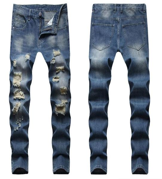 men ripped slim fit jeans hole destroyed skinny straight leg washed frayed motocycle denim pants stretch biker men039s distress9864097, Blue
men ripped slim fit jeans hole destroyed skinny straight leg washed frayed motocycle denim pants stretch biker men039s distress9864097, Blue