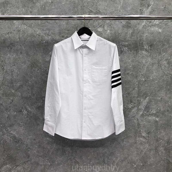 tb thom shirt spring autunm men's clothes black 4-bar striped design casual cotton oxford slim fit wholesale tb shirt, White;black
tb thom shirt spring autunm men's clothes black 4-bar striped design casual cotton oxford slim fit wholesale tb shirt, White;black