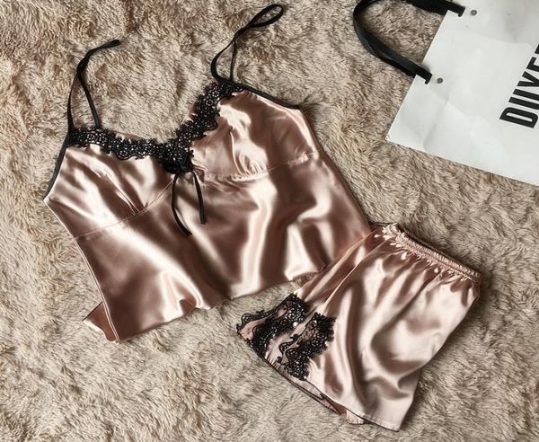 womens lace silk satin pajamas sets design short pants pyjamas sets vneck suspenders pijamas sets y2004253568090, Black;red
womens lace silk satin pajamas sets design short pants pyjamas sets vneck suspenders pijamas sets y2004253568090, Black;red