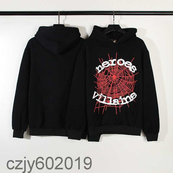 rocky star same style men's and women's plush hoodie sp5der 555555 spider web hoodie couple coat, Black
rocky star same style men's and women's plush hoodie sp5der 555555 spider web hoodie couple coat, Black