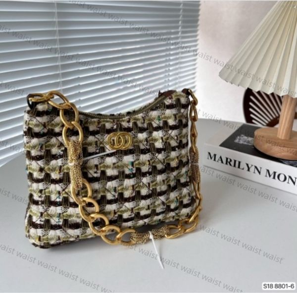 fashion chain bag quality 7a woolen bag handmade knitted women shoulder bag luxury classic bag metal buckle designers bags
fashion chain bag quality 7a woolen bag handmade knitted women shoulder bag luxury classic bag metal buckle designers bags