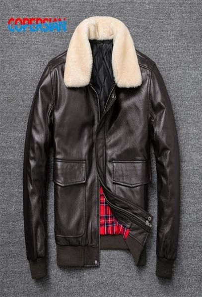 men039s leather faux flight jacket fur collar genuine layer cow men black brown coat winter 2209056176887
men039s leather faux flight jacket fur collar genuine layer cow men black brown coat winter 2209056176887