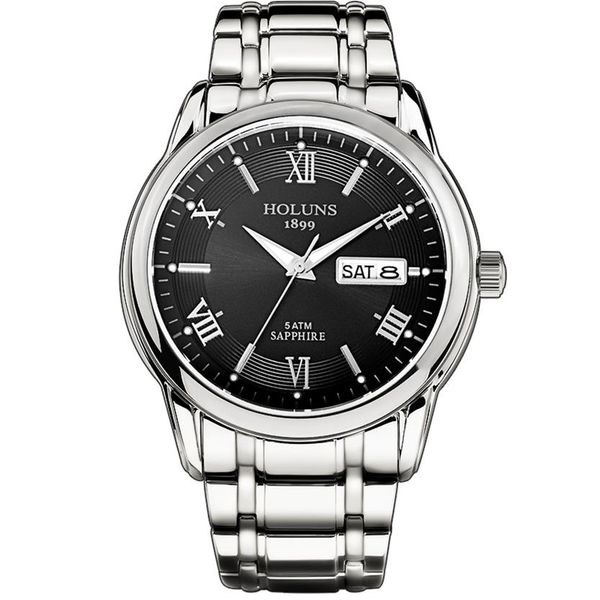 holuns relogio masculino full stainless steel men automatic watch brand luxury 5atm waterproof super luminous drop241b, Slivery;brown
holuns relogio masculino full stainless steel men automatic watch brand luxury 5atm waterproof super luminous drop241b, Slivery;brown