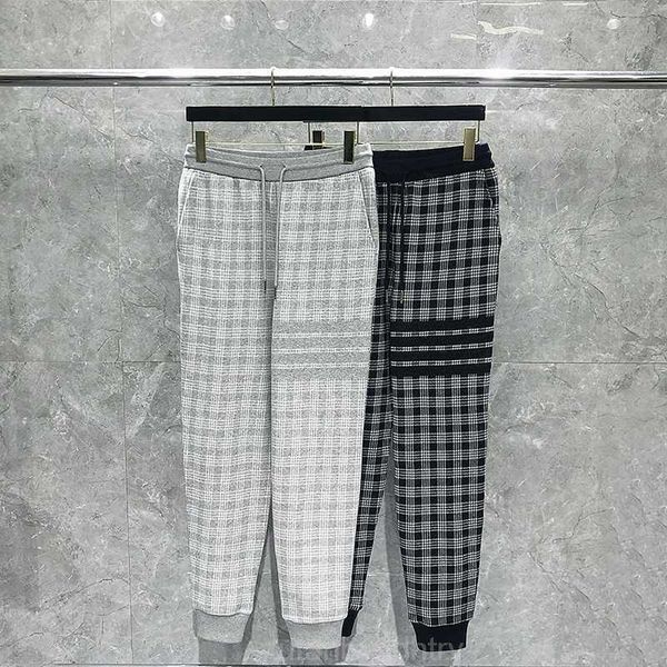 men's pants 2023 fashion brand tb thom sweatpants men women pure cotton casual sports trousers plaid spring autumn mens jogger track pa, Black
men's pants 2023 fashion brand tb thom sweatpants men women pure cotton casual sports trousers plaid spring autumn mens jogger track pa, Black