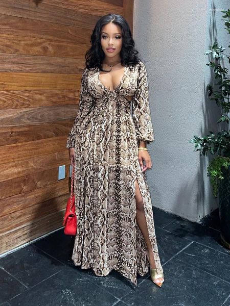 casual dresses women high slit maxi dress long sleeve deep v neck pattern print, Black;gray
casual dresses women high slit maxi dress long sleeve deep v neck pattern print, Black;gray