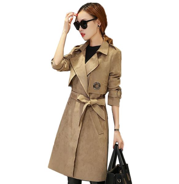 women039s trench coats coat spring 2022 fashion slim long female suede autumn windbreaker outerwear with belt7109335, Tan;black
women039s trench coats coat spring 2022 fashion slim long female suede autumn windbreaker outerwear with belt7109335, Tan;black