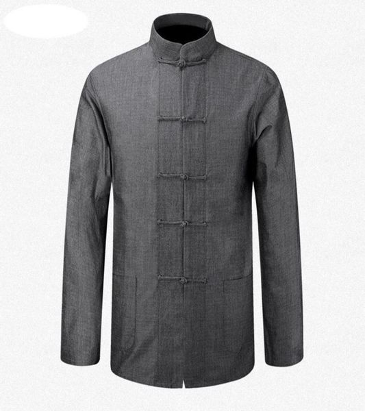new male cotton shirt jackets traditional chinese men coat clothing kung fu tai chi uniform autumn spring long sleeve jacket for m9426824, Black;brown
new male cotton shirt jackets traditional chinese men coat clothing kung fu tai chi uniform autumn spring long sleeve jacket for m9426824, Black;brown