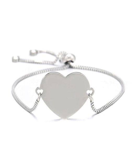 women bracelet blank heart charm bangle 304 stainless steel adjustable box chain bracelets female jewelry whole 10pcs297h1179369, Golden;silver
women bracelet blank heart charm bangle 304 stainless steel adjustable box chain bracelets female jewelry whole 10pcs297h1179369, Golden;silver