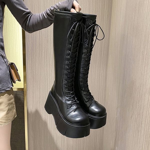 boots mid calf women winter woman ankle soft lace up ladies chelsea zipper botas mujer platform heel shoes 230821, Black
boots mid calf women winter woman ankle soft lace up ladies chelsea zipper botas mujer platform heel shoes 230821, Black