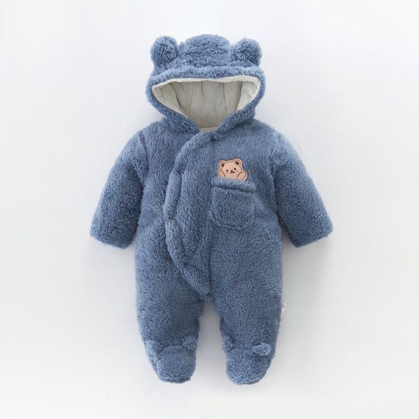 newborn baby winter girls boys clothes warm animal ears cartoon bear overall rompers hooded jumpsuit, Blue
newborn baby winter girls boys clothes warm animal ears cartoon bear overall rompers hooded jumpsuit, Blue