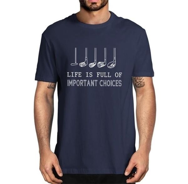 cotton life is full of important choices with golf clubs men039s 100 cotton short sleeve tshirt women funny tee gifts 4906055, White;black
cotton life is full of important choices with golf clubs men039s 100 cotton short sleeve tshirt women funny tee gifts 4906055, White;black