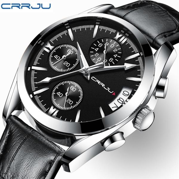 crrju watch mens watches brand luxury men casual leather waterproof chronograph men sport quartz clock relogio masculino2560, Slivery;brown
crrju watch mens watches brand luxury men casual leather waterproof chronograph men sport quartz clock relogio masculino2560, Slivery;brown