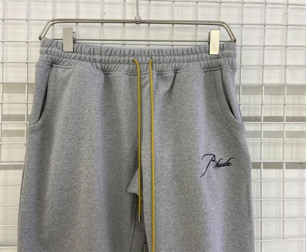 real pics embroidered trousers vintage drawstring terry sweatpants pants 4colors9723119, Black
real pics embroidered trousers vintage drawstring terry sweatpants pants 4colors9723119, Black