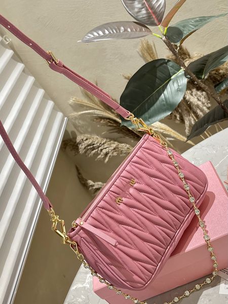 luxury goods designer fashion womens handbag crystal chain shoulder bag underarm bag leather pleated backpack cross body bag tote bags 56269
luxury goods designer fashion womens handbag crystal chain shoulder bag underarm bag leather pleated backpack cross body bag tote bags 56269