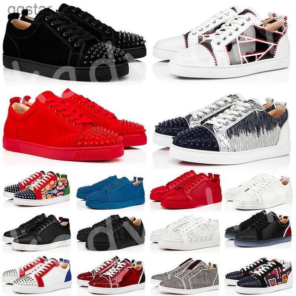 with box loubutins christians red-bottomes designer casual shoe designer low shoes sneakers for mens women fashion cut leather splike loafer, Black
with box loubutins christians red-bottomes designer casual shoe designer low shoes sneakers for mens women fashion cut leather splike loafer, Black