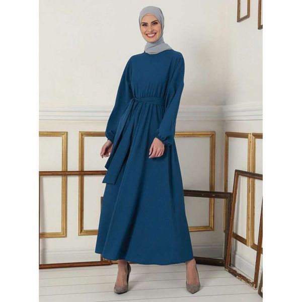 muslim womens dress pure color slim fit long with straps middle eastern fashion, Black;gray
muslim womens dress pure color slim fit long with straps middle eastern fashion, Black;gray