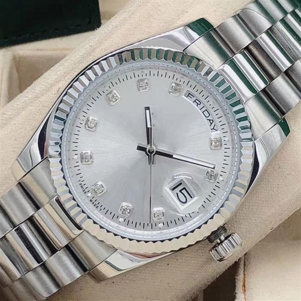 36mm fashion ladies designer steel mechanical automatic movement mens woman diamond watch watches men reloj business 2813 wristwat232z, Slivery;brown
36mm fashion ladies designer steel mechanical automatic movement mens woman diamond watch watches men reloj business 2813 wristwat232z, Slivery;brown