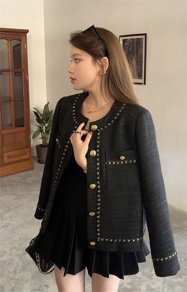 cel1 new 2023 designer coat women winter jacket women designer fashion tweed jacket black coats designer women metal buckle cardigan mother&, Black;brown
cel1 new 2023 designer coat women winter jacket women designer fashion tweed jacket black coats designer women metal buckle cardigan mother&, Black;brown