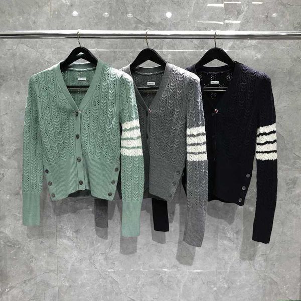 tb thom women cardigan green coat wool v-neck classes stripes sweater female concise style sweaters loose-fitting tb clothes, White
tb thom women cardigan green coat wool v-neck classes stripes sweater female concise style sweaters loose-fitting tb clothes, White
