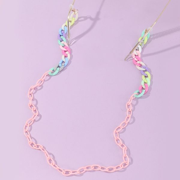 children's acrylic eyeglasses chains colorful face mask holder non-slip lanyard neck hang rope strap for girls glasses strap s0373, Blue
children's acrylic eyeglasses chains colorful face mask holder non-slip lanyard neck hang rope strap for girls glasses strap s0373, Blue
