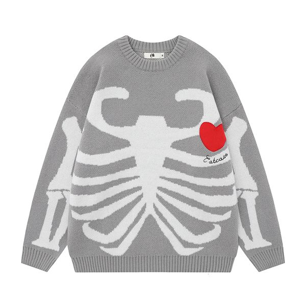 men s hoodies sweatshirts skull bone jacquard embroidery patch ropa hombre sweater autumn retro crew neck baggy knitted clothes sueter mascu, Black
men s hoodies sweatshirts skull bone jacquard embroidery patch ropa hombre sweater autumn retro crew neck baggy knitted clothes sueter mascu, Black