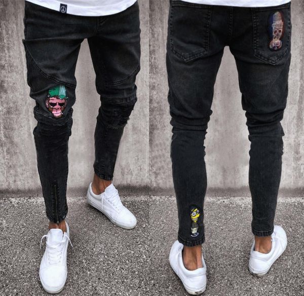 skull jeans men black biker jeans pants draped ripped long pencil pants trousers clothing5541755, Blue
skull jeans men black biker jeans pants draped ripped long pencil pants trousers clothing5541755, Blue