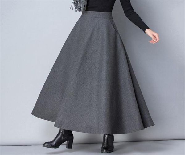 winter women long woolen skirt fashion high waist basic wool skirts female casual thick warm elastic aline maxi skirts o8398730675, Black
winter women long woolen skirt fashion high waist basic wool skirts female casual thick warm elastic aline maxi skirts o8398730675, Black