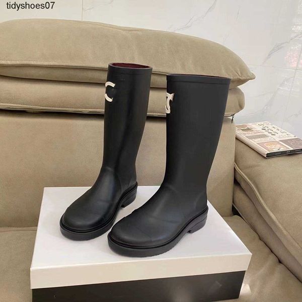 channel knee length boots women's fashion medium and long barrel knight boots thick bottom high barrel black medieval rain boots women
channel knee length boots women's fashion medium and long barrel knight boots thick bottom high barrel black medieval rain boots women