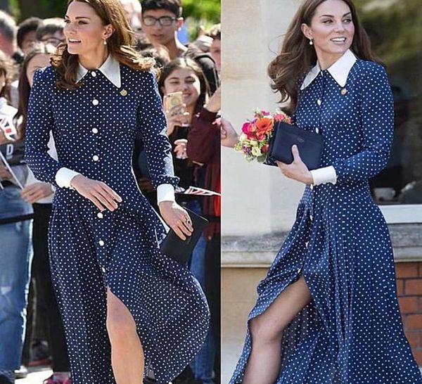 kate middleton long dress womens fashion party casual vintage elegant gentlewoman buttons dots print dresses y2008056027800, Black;pink
kate middleton long dress womens fashion party casual vintage elegant gentlewoman buttons dots print dresses y2008056027800, Black;pink