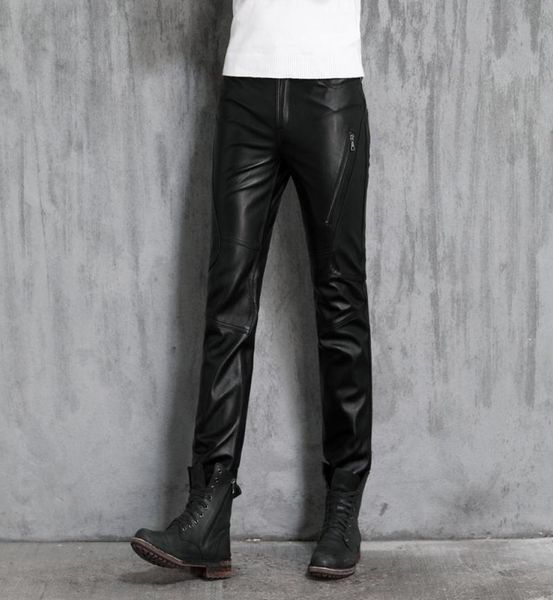 men039s pants genuine leather quality black motorcycle the first layer of sheepskin male personality8944898
men039s pants genuine leather quality black motorcycle the first layer of sheepskin male personality8944898