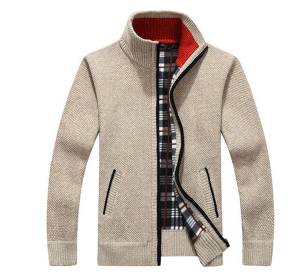 new 4xl 5xl mens fleece sweate autumn winter warm cashmere slim fat wool zipper casual sweater men knitted coat a383 t2005064682805, White;black
new 4xl 5xl mens fleece sweate autumn winter warm cashmere slim fat wool zipper casual sweater men knitted coat a383 t2005064682805, White;black