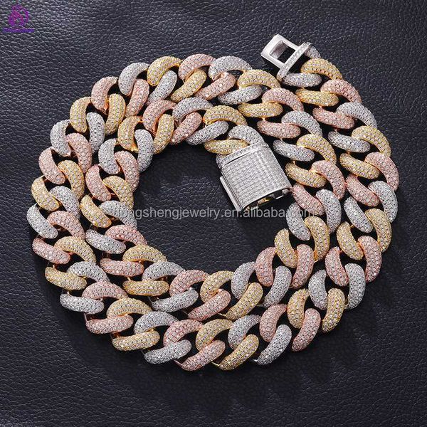 stylish new design fine jewelry 20mm 7-24in 925 sterling silver hip hop iced out vvs diamond moissanite cuban chain
stylish new design fine jewelry 20mm 7-24in 925 sterling silver hip hop iced out vvs diamond moissanite cuban chain