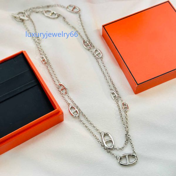 farandole necklace h for women designer gold plated 18k t0p advanced materials official reproductions classic style jewelry fashion annivers, Silver
farandole necklace h for women designer gold plated 18k t0p advanced materials official reproductions classic style jewelry fashion annivers, Silver