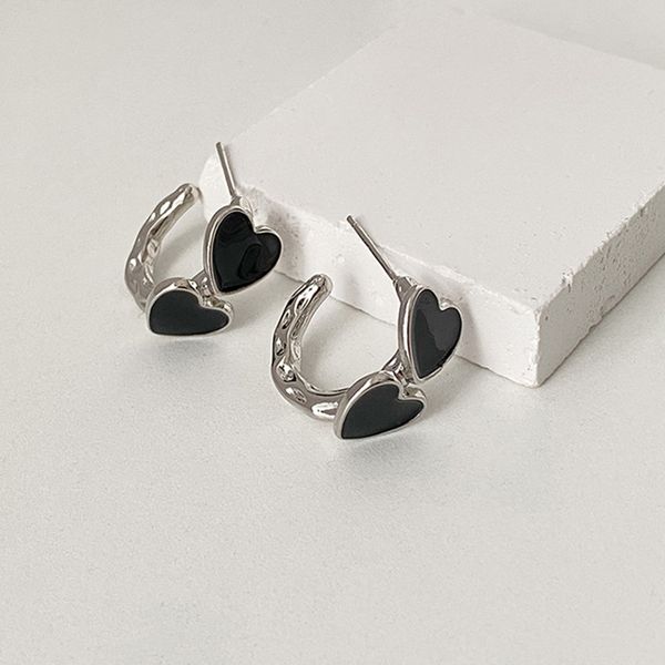 925 silver needle drip glaze love earrings niche designer sense earrings high -level charm for women, Golden;silver
925 silver needle drip glaze love earrings niche designer sense earrings high -level charm for women, Golden;silver