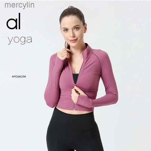 designerorigin yoga women's autumn/winter yoga coat sportswear tight elastic running zipper fitness shirt long sleeve alos jacket, Black;brown
designerorigin yoga women's autumn/winter yoga coat sportswear tight elastic running zipper fitness shirt long sleeve alos jacket, Black;brown