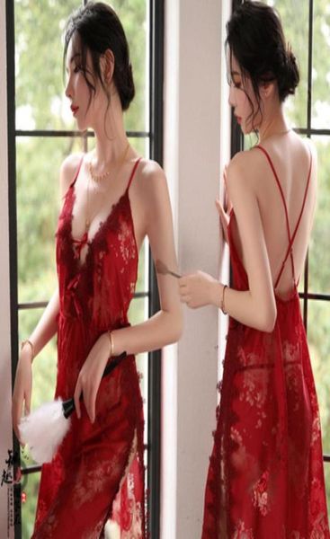 new lingerie female lace temptation pajamas side split suspenders strap night skirt whole one piece 20748574125185, Black;red
new lingerie female lace temptation pajamas side split suspenders strap night skirt whole one piece 20748574125185, Black;red