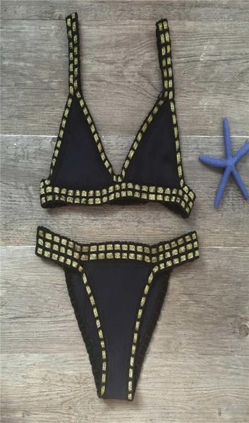 swimwear hand crocheted bikini knitted splicing swimsuit set91564878428589, White;black
swimwear hand crocheted bikini knitted splicing swimsuit set91564878428589, White;black