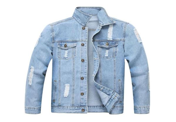 jeans jakcet men blue denim jackets male spring autumn clothing streetwear casual slim fit ripped jean coat8342456, Black;brown
jeans jakcet men blue denim jackets male spring autumn clothing streetwear casual slim fit ripped jean coat8342456, Black;brown