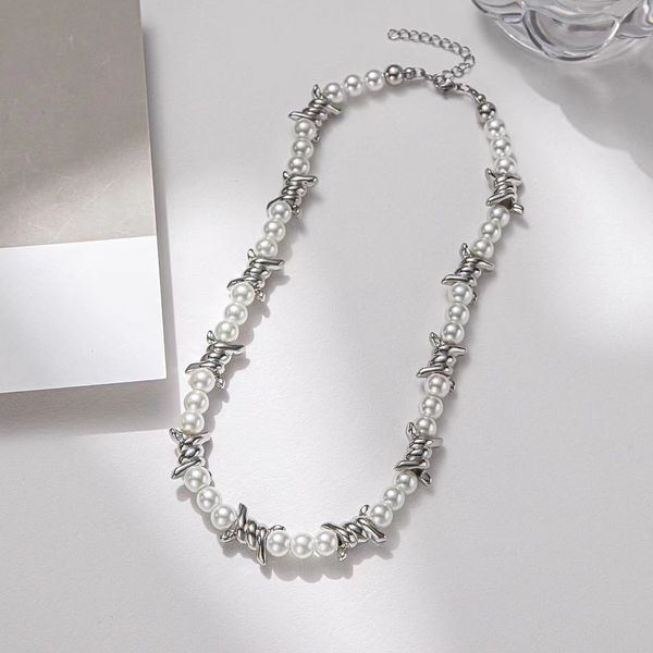 european and american trend splicing chain cross pendant long alloy plated necklace hip hop ins cold wind accessories, Silver
european and american trend splicing chain cross pendant long alloy plated necklace hip hop ins cold wind accessories, Silver