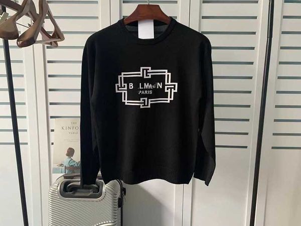 balman loose pullover sweater jacquard letter silk hemp designer sleeved sweater, White
balman loose pullover sweater jacquard letter silk hemp designer sleeved sweater, White