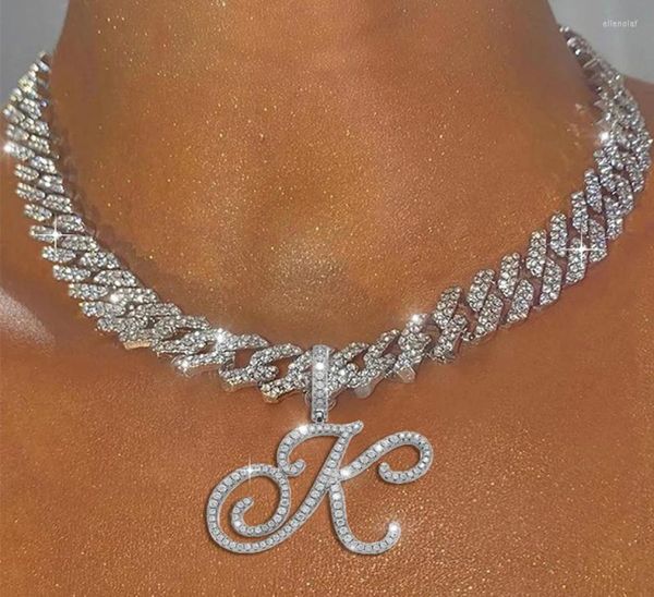 chains az cursive letter pendant iced out cuban necklace for women initial zircon link chain choker rock hip hop jewelrychains el9201883, Silver
chains az cursive letter pendant iced out cuban necklace for women initial zircon link chain choker rock hip hop jewelrychains el9201883, Silver