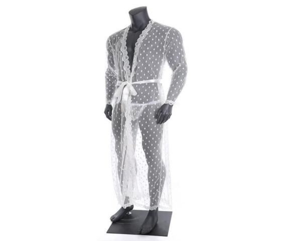 mens sleepwear long robe transparent lace cardigan bathrobe onepiece lungewear nightwear with tback belt men039s5987128, Black;brown
mens sleepwear long robe transparent lace cardigan bathrobe onepiece lungewear nightwear with tback belt men039s5987128, Black;brown